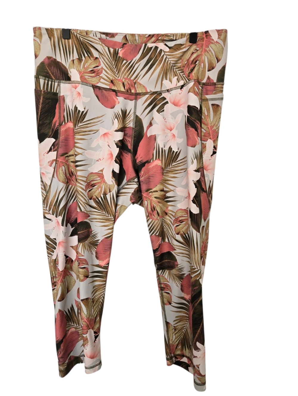 Old Navy Active Powersoft Tropical Floral Cropped Leggings XXL Athleisure